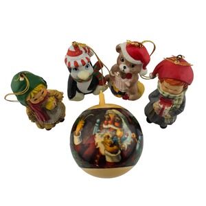 CITGO & 1983 Bradford‎ Christmas Ornament Lot 5pc VTG 1992-93 7-Eleven